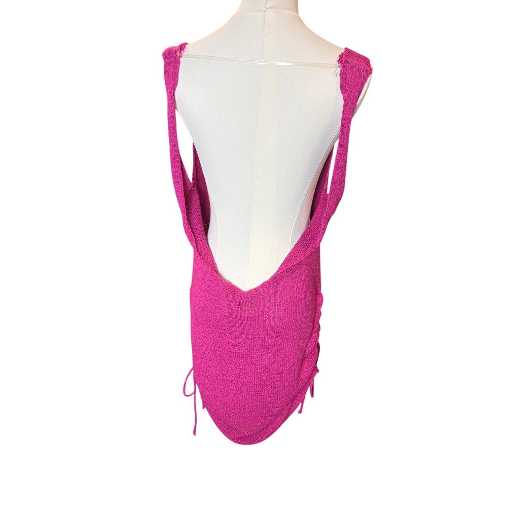 SNDYS Hot Pink Knit Mini Dress - Perfect Summer Look! - Picture 2 of 5